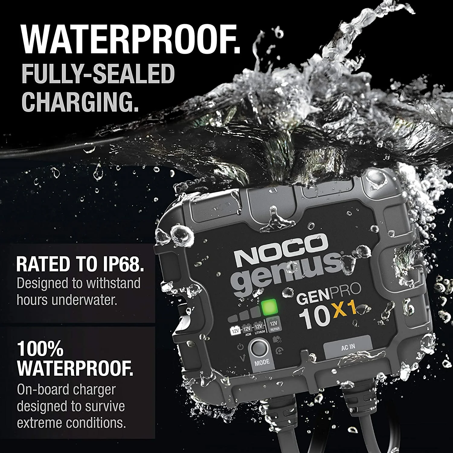 10 Amp Battery Charger and Maintainer GenPro10X1 - Image 3
