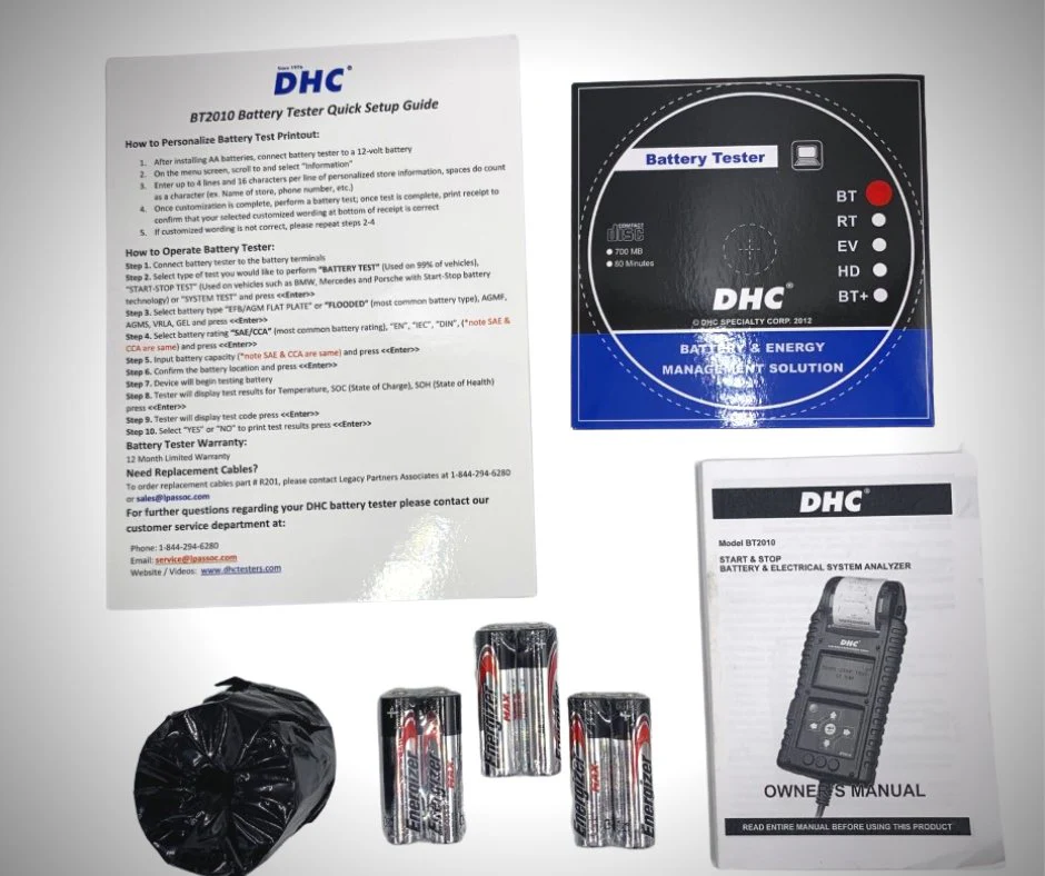 12v/6v Battery Tester DHC BT2010 - BT2000 Series Tests Flooded, Marine, AGM, Gel Batteries - Image 5