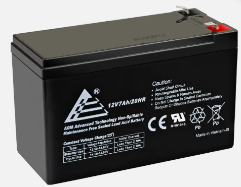12v 7Ah Sealed Lead Acid Battery for Universal ALARM CONTROL SYSTEM