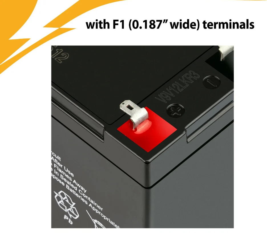 12v 7Ah Sealed Lead Acid Battery for Universal ALARM CONTROL SYSTEM - Image 4