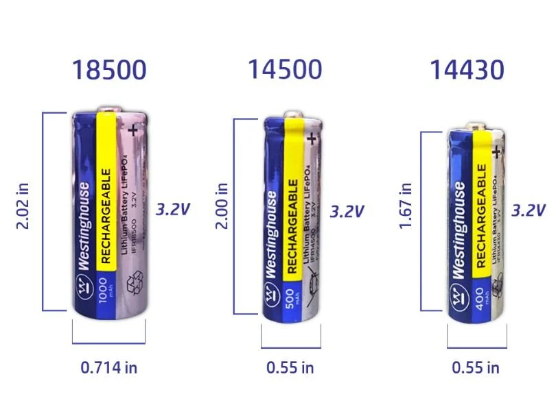 14500 Batteries 3.2v 500mah Solar Rechargeable 8pk - Image 4