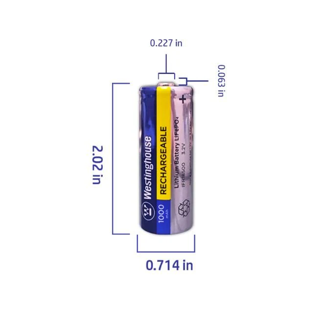 18500 Battery 4-Pack (Long Lasting) - Image 6