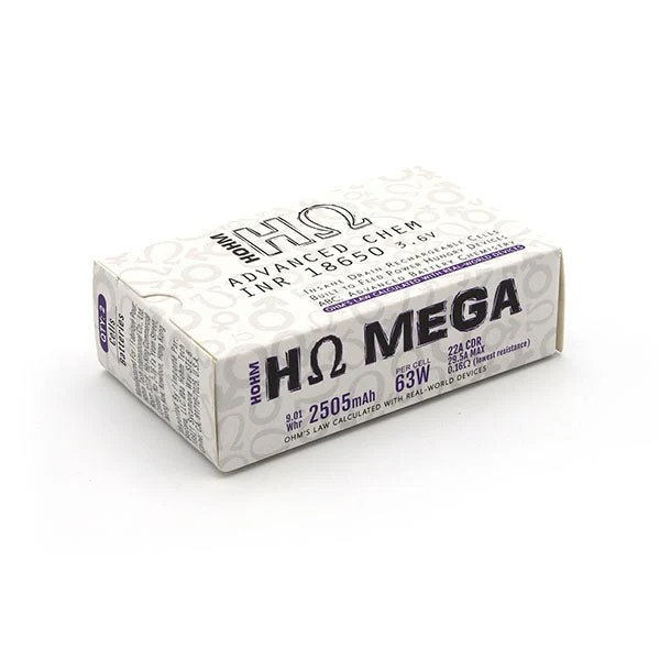Hohm Tech Mega 18650 Battery 2505mAh 22A Battery - Image 5