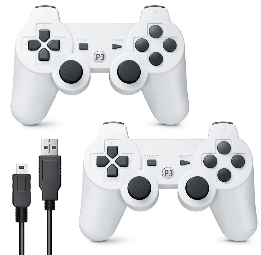 (2 Pack) Wireless Bluetooth Controller For Sony PS3 Playstation 3 - Image 2