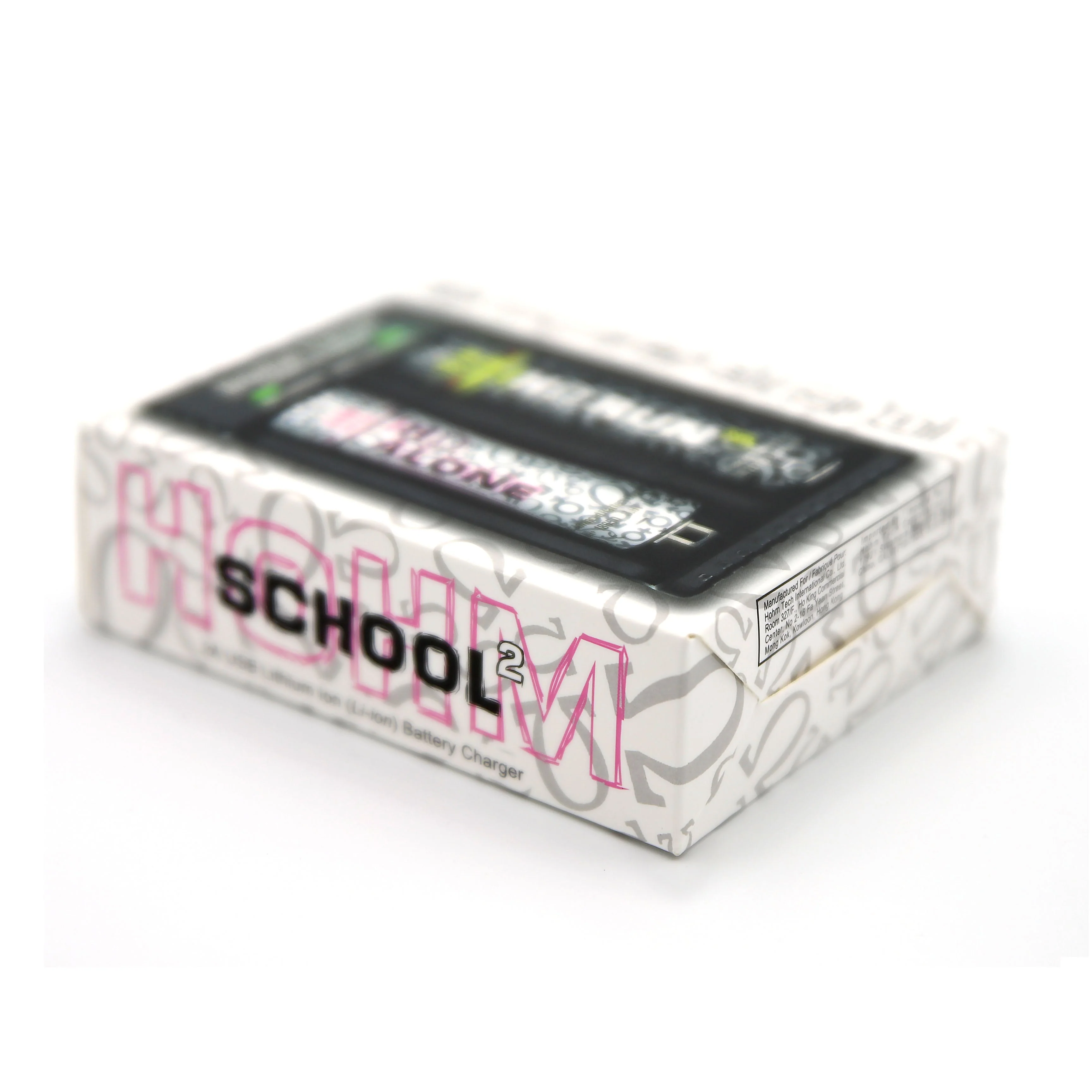 2-Slot 18650 Charger with 2 Hohm Life Batteries (Charger Fits: 18650, 20700, 21700, 26650) - Image 3