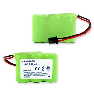Cordless Phone Battery 3X2/3Aa Nimh 750Mah/B Connector