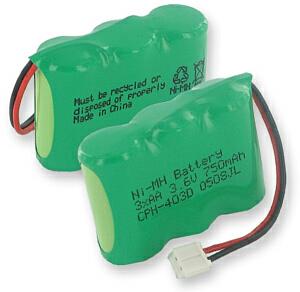 3X2/3AA NiMH 750mAh/D CONNECTOR