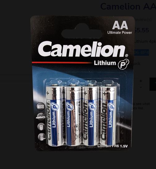 Lithium AA Battery 4-Pack - Image 3