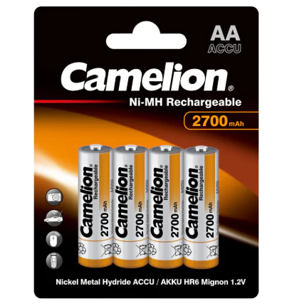 AA Camelion AA Rechargeable Ni-MH 2700mAh 4pk Blister