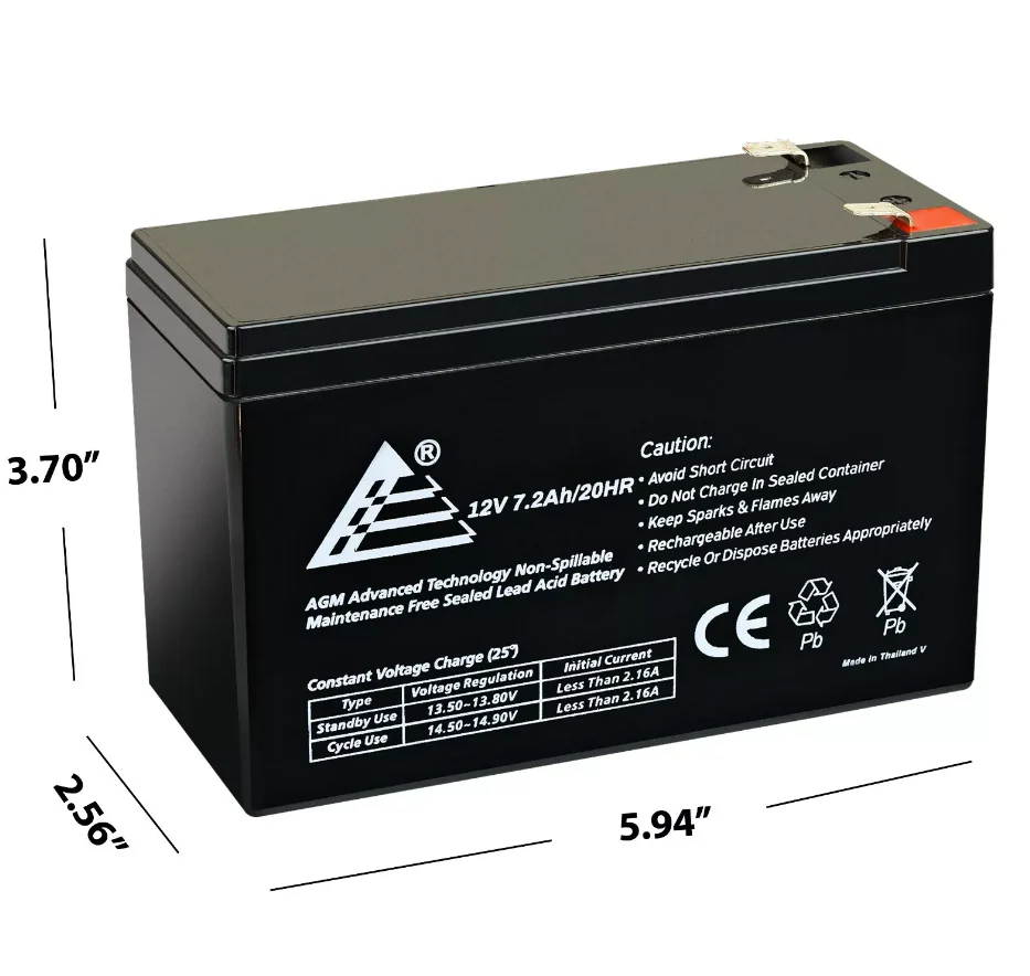 APC Back-UPS Battery 12V 7.2AH ES 550VA - Image 4