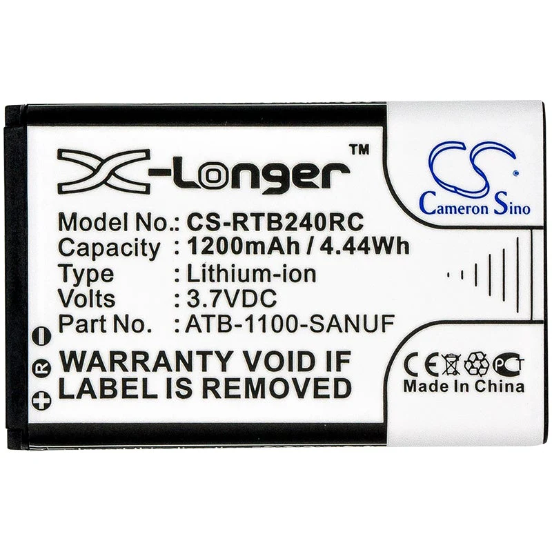 Battery  CS-RTB240RC-3 for RTI 41-500012-13, ATB-1100-SANUF - Image 2