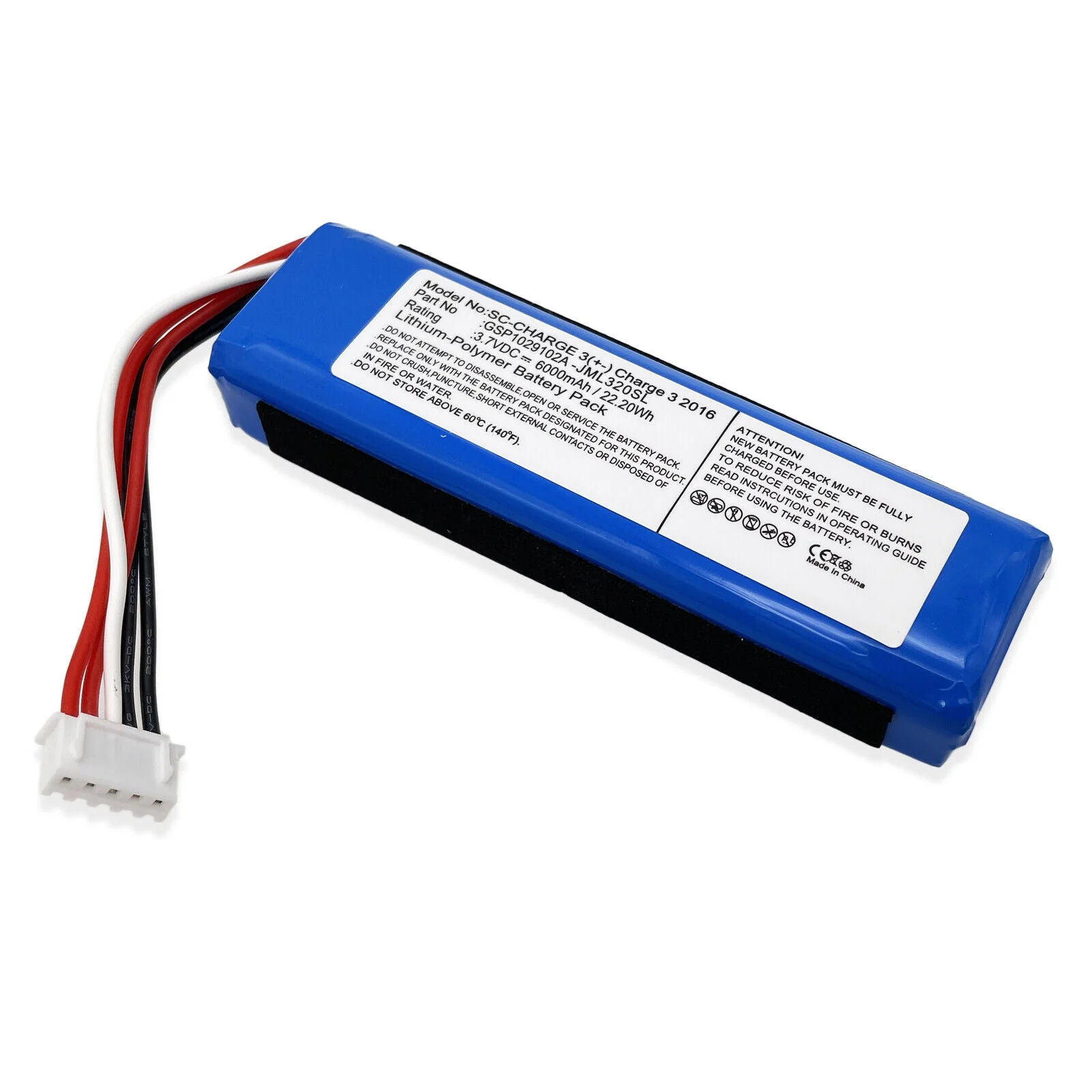 Battery for GSP1029102A JBL Charge 3 2016 Version 22.2Wh - Image 3