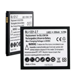 Blu Blt-D610 D610A 3.8V 2650Mah Li-Ion Battery
