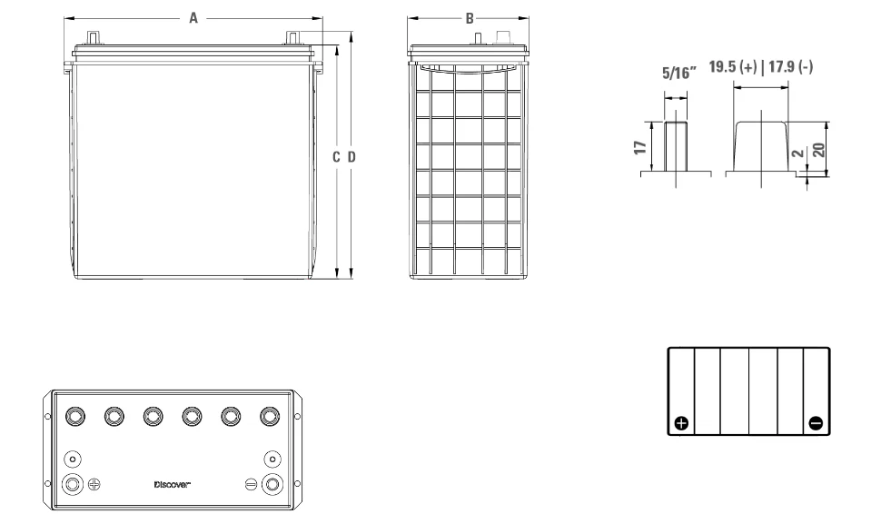 Discover EV185A-A Deep Cycle 12v 230ah Battery for Lifts, Floor Scrubbers, and More - Image 3