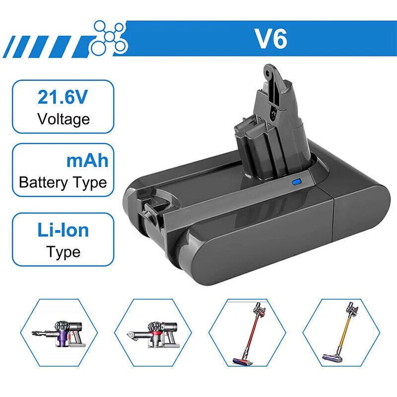 Dyson V6 Replacement Battery 21.6V Animal DC58 SV04 SV09 SV05 DC61 - Image 2