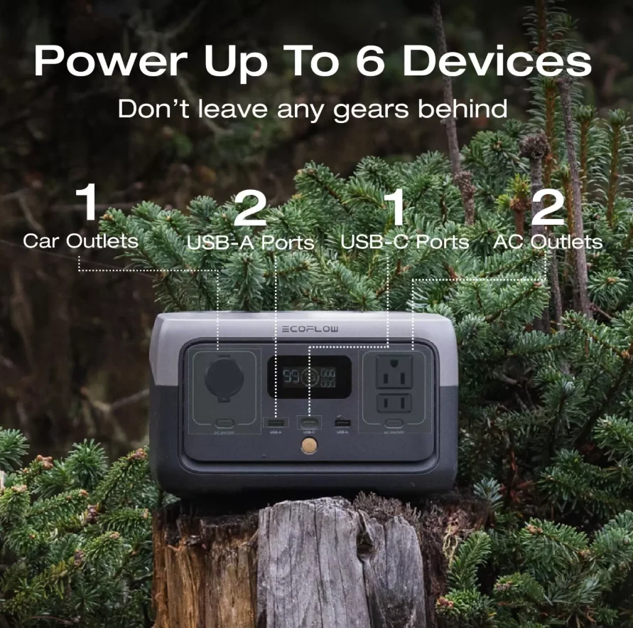 EcoFlow RIVER 2 Portable Power Station 256Wh Generator LFP Certified Refurbished - Image 5