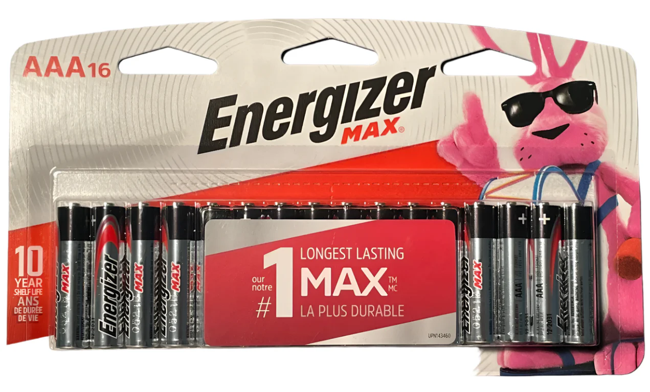 Energizer Max AAA Batteries Alkaline -16 Pack -