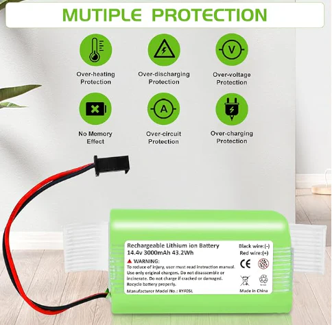 Eufy RoboVac Replacement Battery 14.4v 11S, 11S Plus, 11S MAX, 12, 15C, 15C MAX, 30, 30C MAX, Ecovacs Deebot N79S, DN622, G10 Hybrid,Vacuum - Image 3