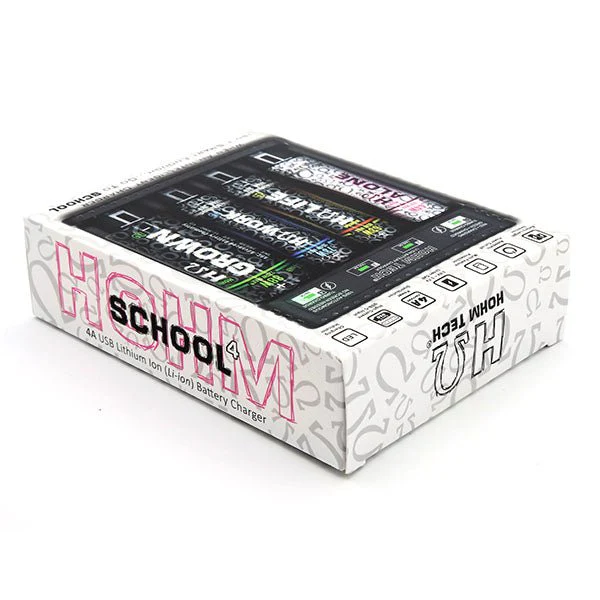 Hohm School 4 Slot 18650 Battery Charger Fits: 18650, 20700, 21700. 26650 batteries and more - Image 4