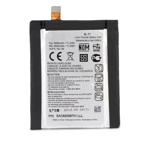 Lg Bl-T7 Optimus G2 D800 Vs980 Replacement Battery BLP-1386-3