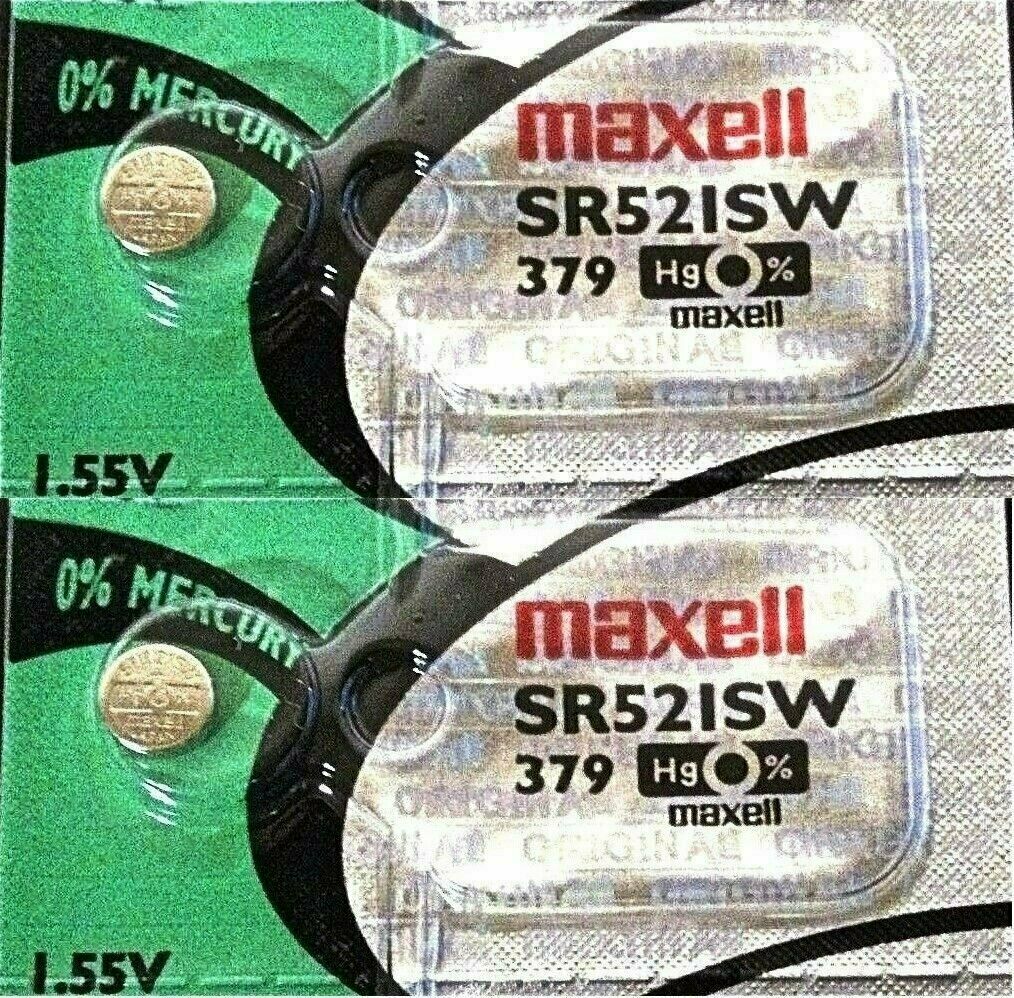 Maxell SR521SW 379 Battery Silver Oxide (Longest Lasting) - Image 2