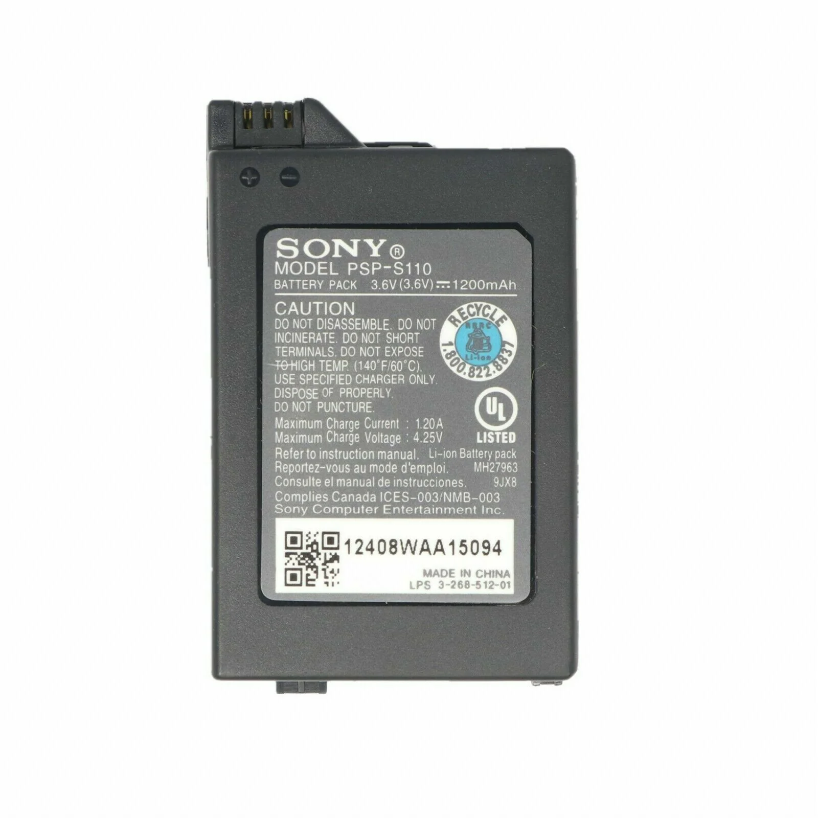 PSP-S110 Rechargeable Battery for Sony PSP2000 and PSP3000 for 2006 - Image 3