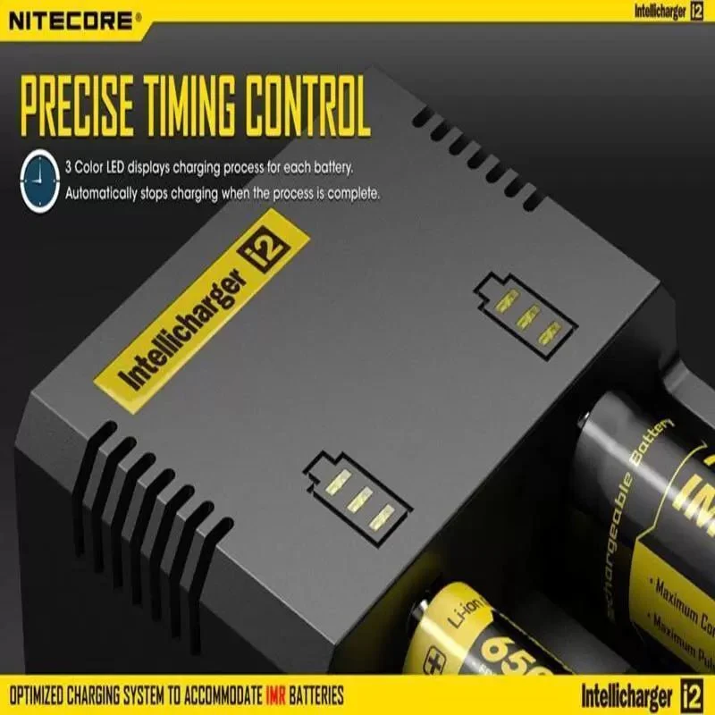 Nitecore 2-Slot 18650 Universal Battery Charger i2 - Image 6