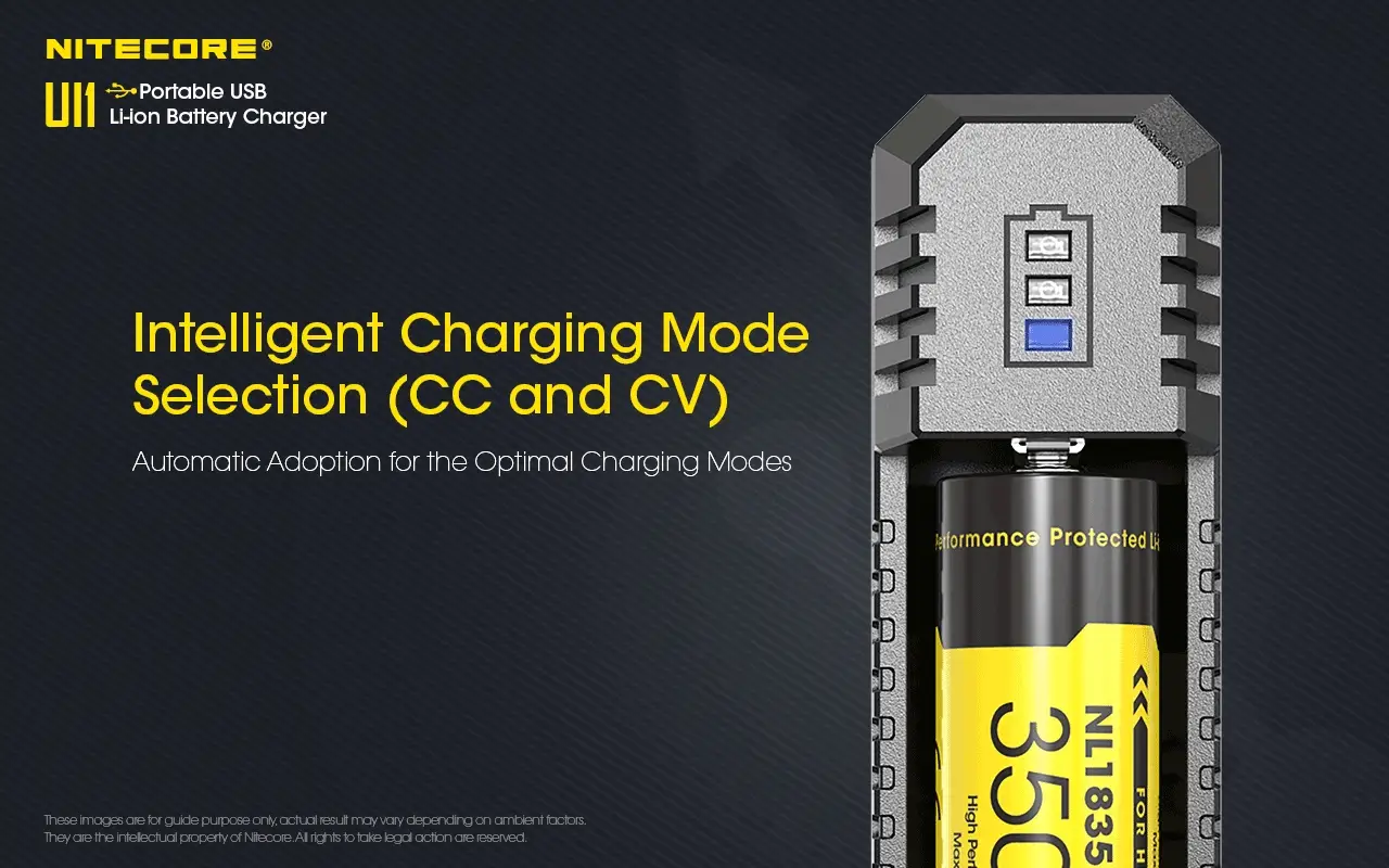NiteCore Battery Charger UI1 for 18650 Batteries, and all compatible sizes - Image 7
