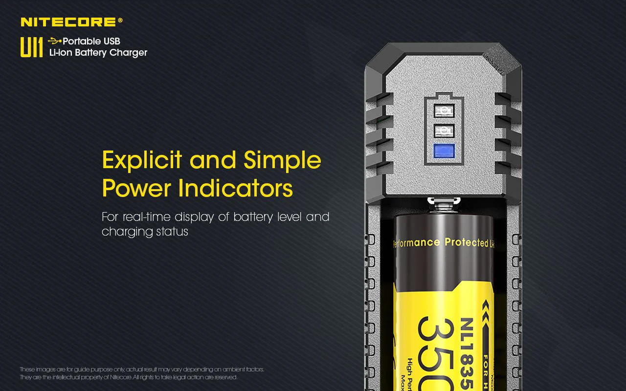NiteCore Battery Charger UI1 for 18650 Batteries, and all compatible sizes - Image 9