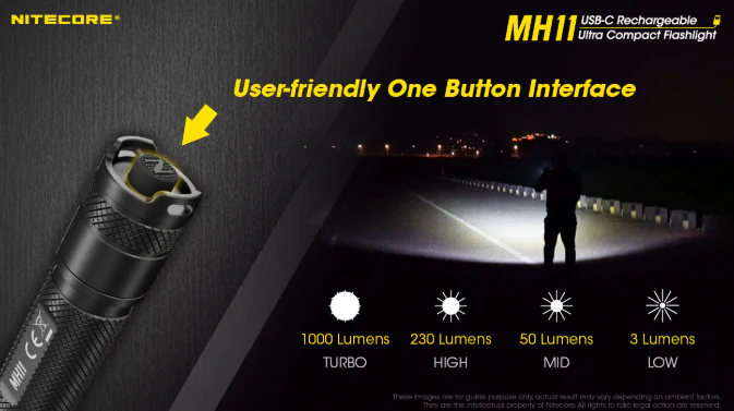 Nitecore MH11 USB-C Rechargeable Flashlight - Image 4