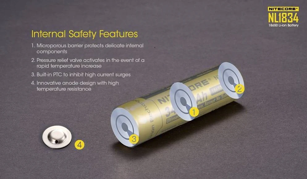 Nitecore 18650 Battery NL1834 3400mAh - Image 4