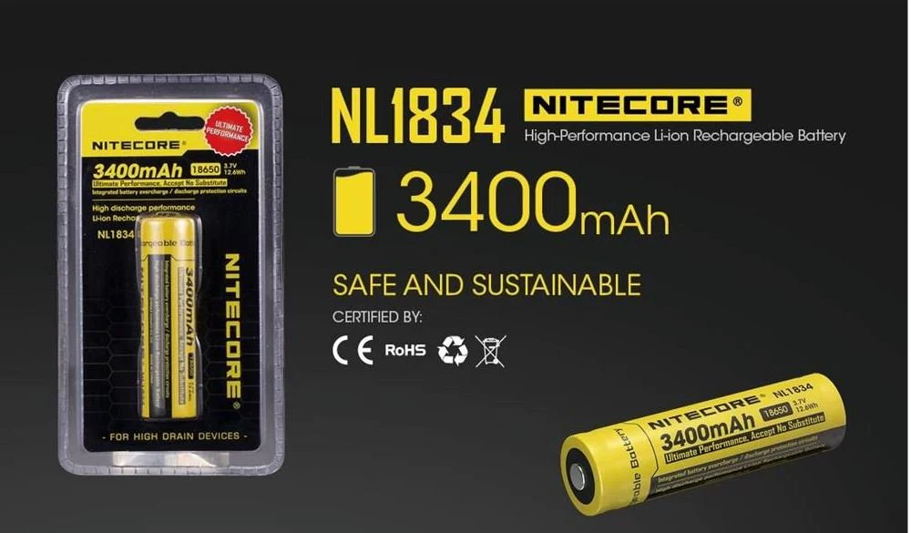 Nitecore 18650 Battery NL1834 3400mAh - Image 5