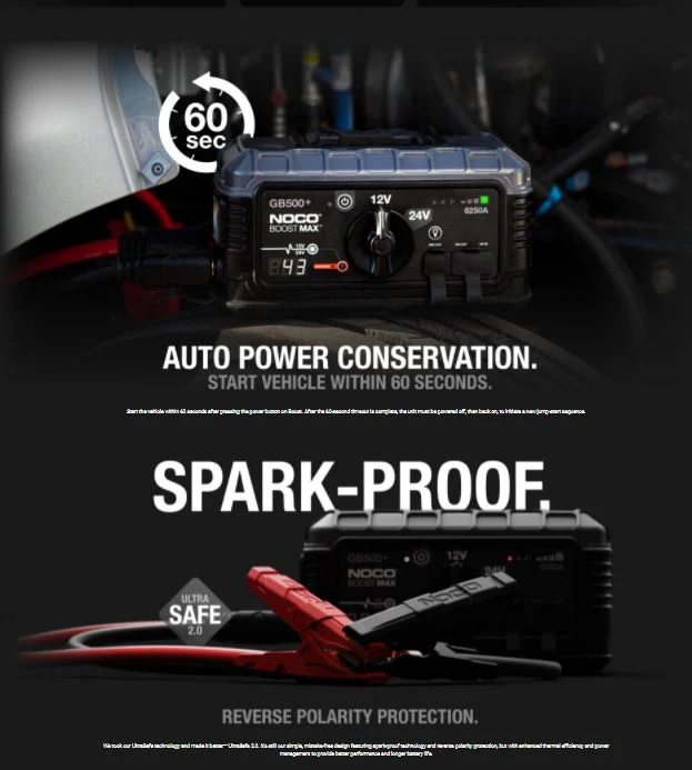 Noco GB500 20000 Amp UltraSafe Lithium-Ion Jump Starter - Image 4
