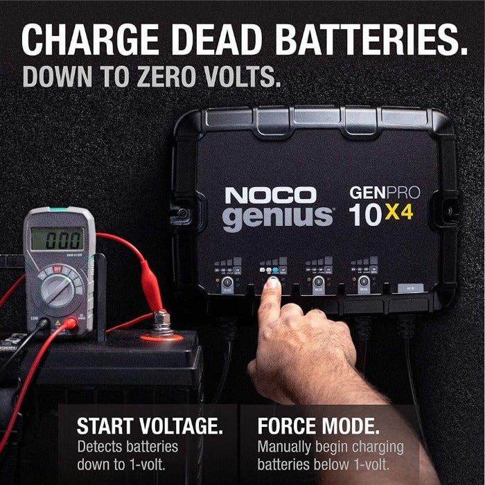 NOCO 12v Battery Charger 40am 4 Bank Auto On/Off For All Battery Types GenPro 10x4 - Image 3