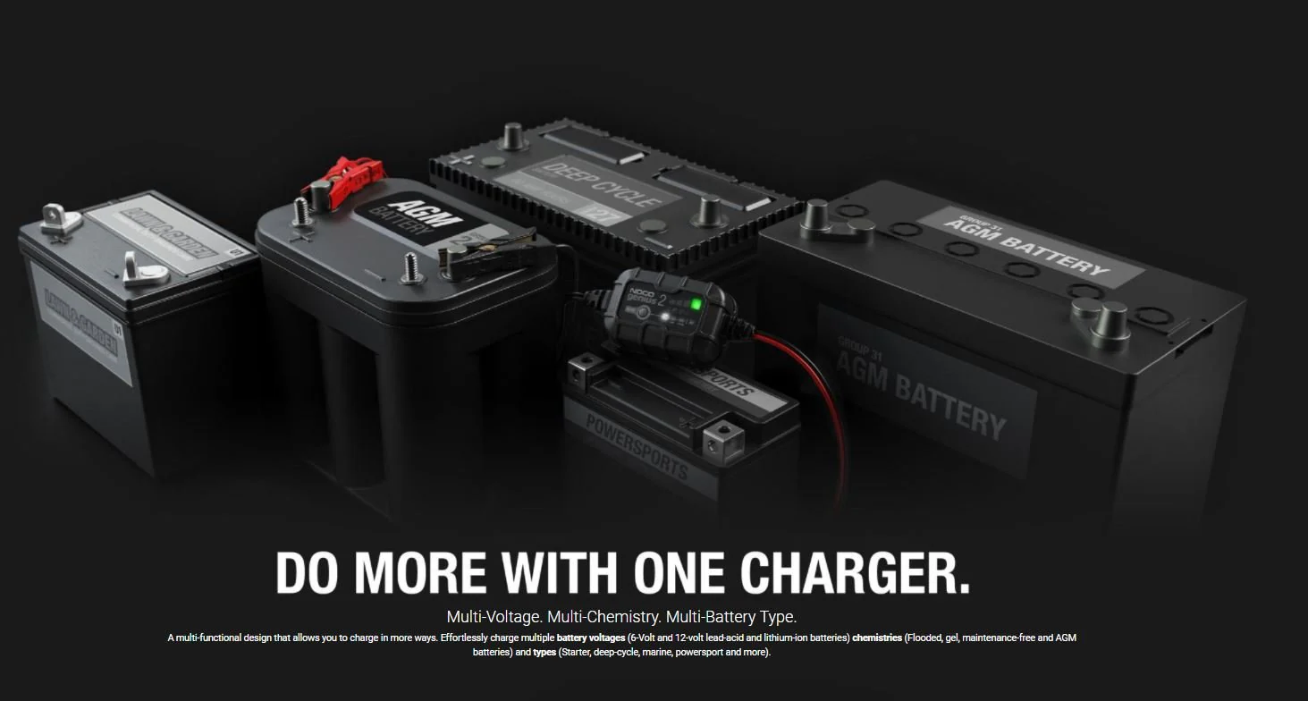 NOCO Genius2 Portable Automatic Battery Charger/Maintainer — 6/12 Volt, Model: GENIUS2 - Image 5