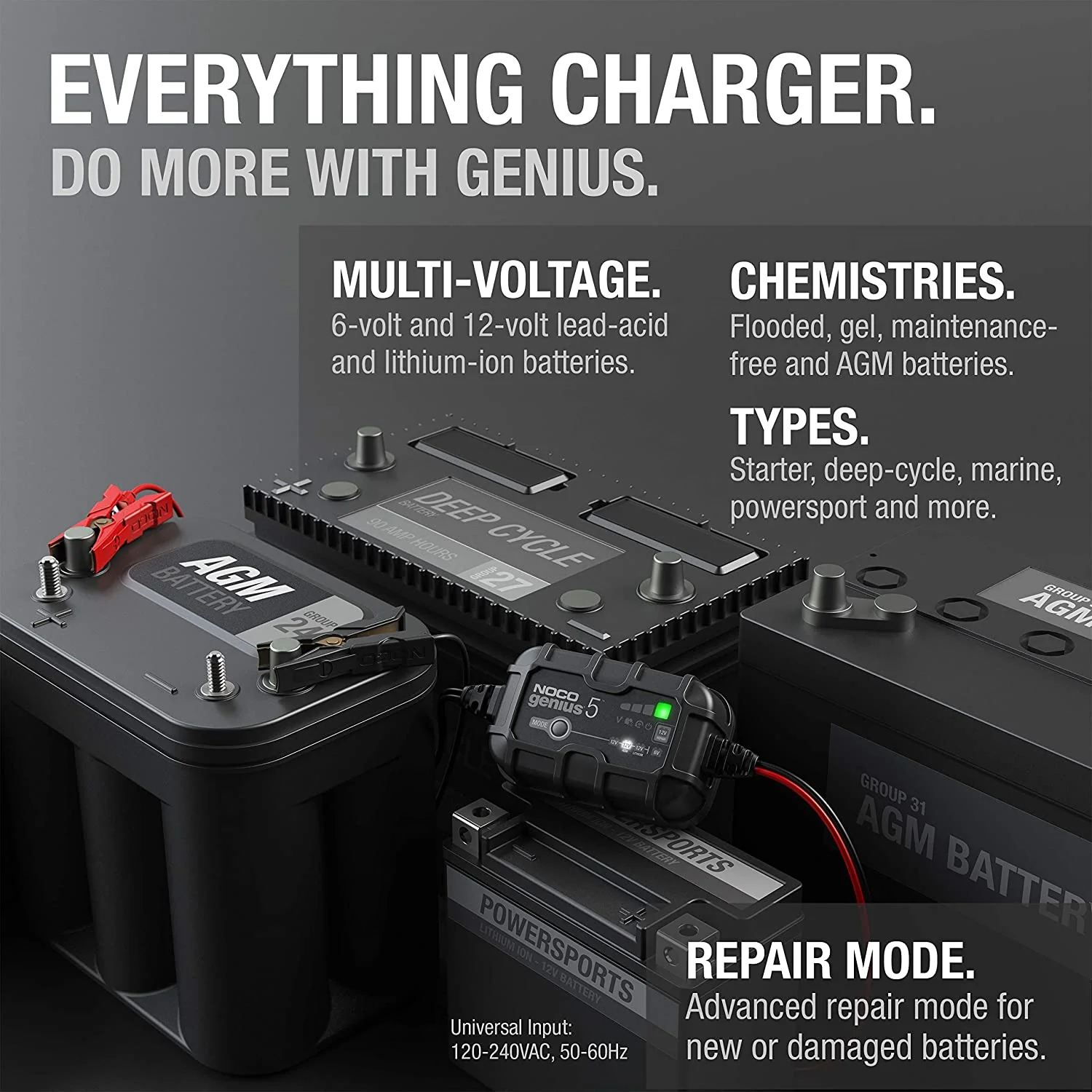 Noco Genius 5 Battery Charger And Maintainer - 5 Amp - Image 6