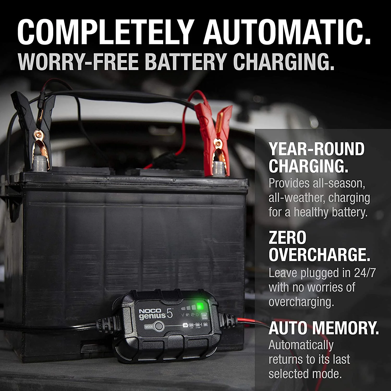 Noco Genius 5 Battery Charger And Maintainer - 5 Amp - Image 8