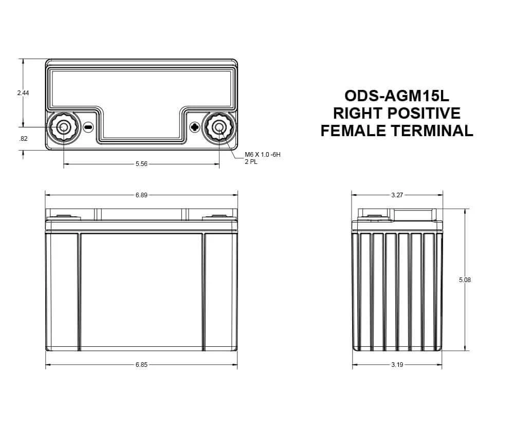 Odyssey Battery ODS-AGM15L/PC545 - Image 3