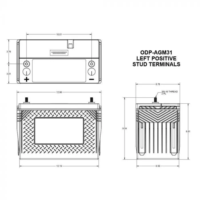Odyssey Battery ODX-AGM31 Performance (31-PC2150S) - Image 4