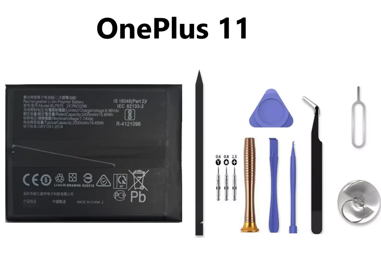 OnePlus 11 BLP975 Battery Replacement w/ Toolkit PHB110 CPH2451 - Image 2