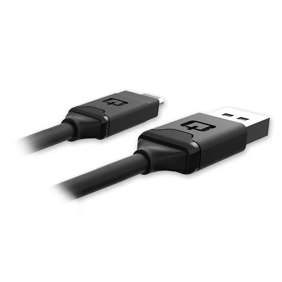 Qmadix - Type A to Type C 2.0 Cable 6ft - Black - Image 2