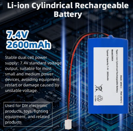 Rechargeable Battery Li Ion Batteries with XH2.54-2P Connec NEW - Image 3
