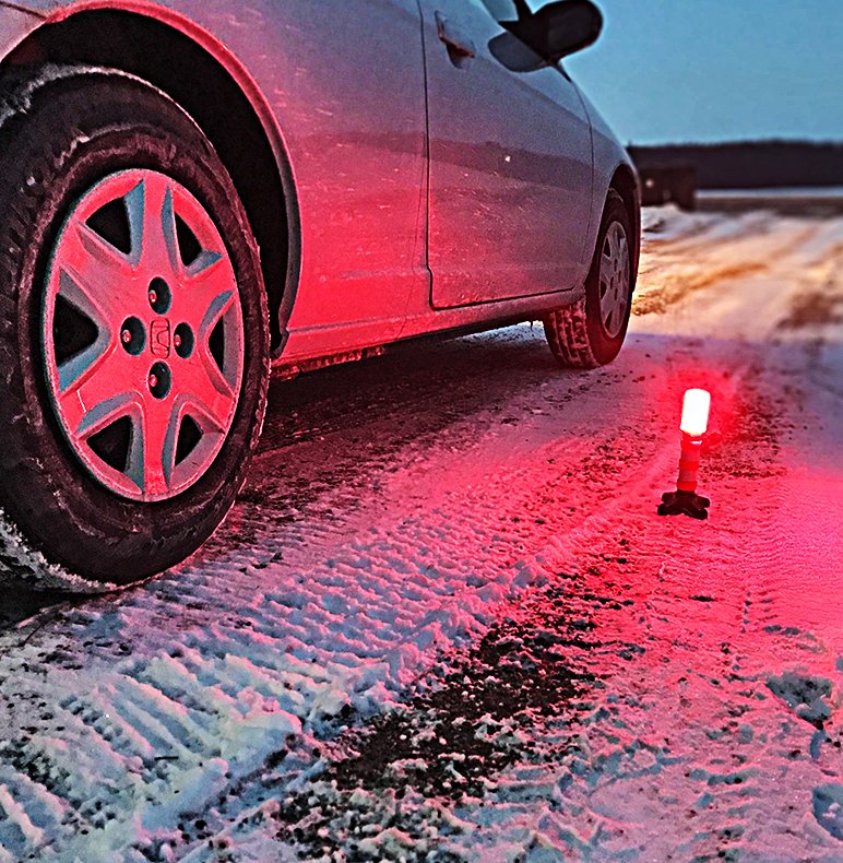 Emergency Roadside Flare 2-Pack Emergency Warning Kit Flipo 3-in-1 - Image 3