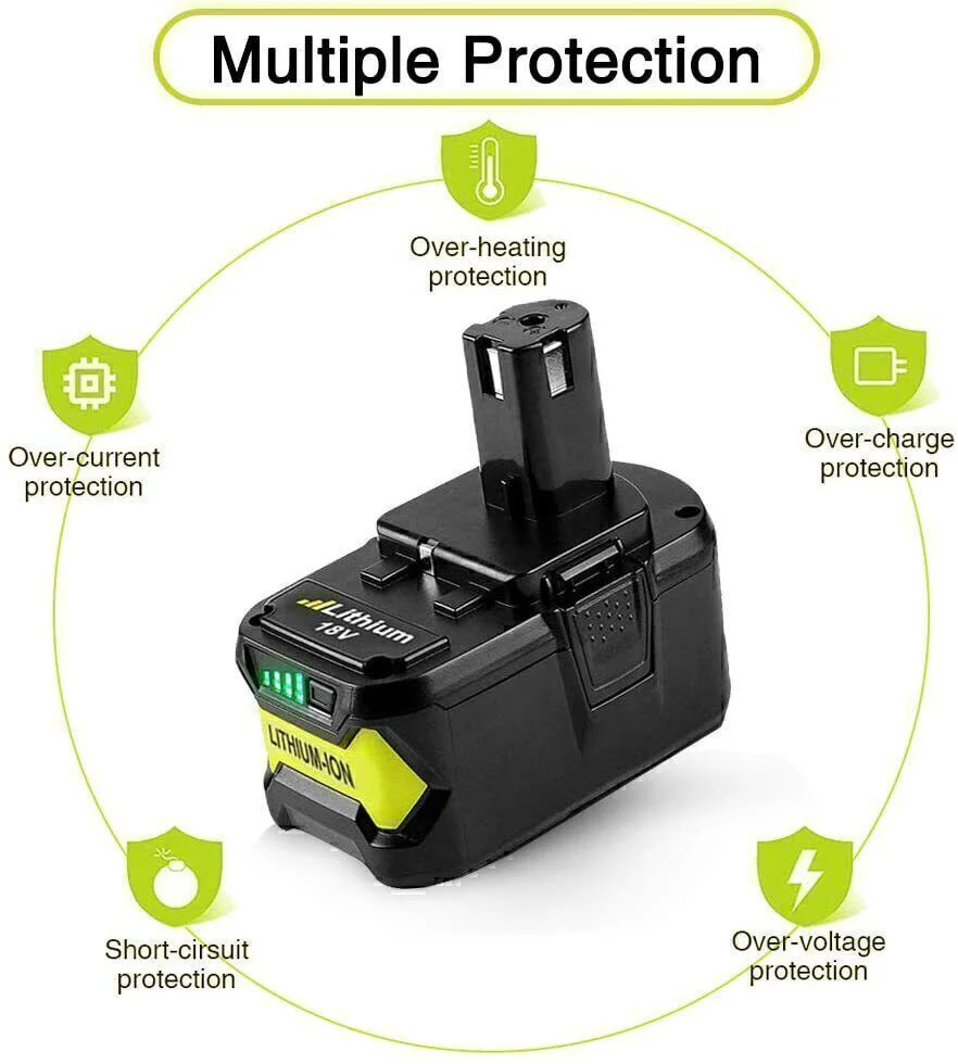 Ryobi Replacement Battery P108, P104, P107, P190 18v One + Plus Battery - Image 5
