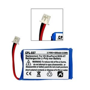 Vxi Blueparrot B250-Xt 3.7V 250Mah Li-Pol Battery