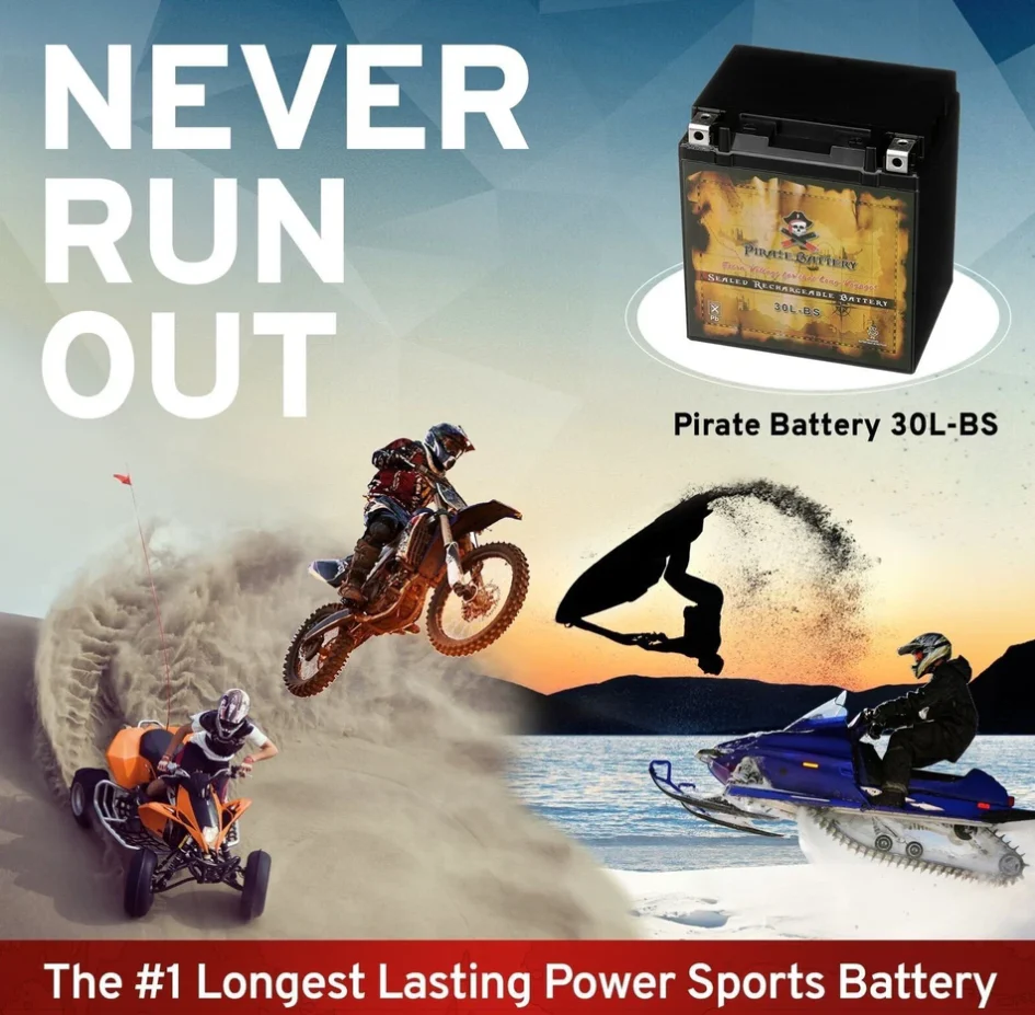 YTX30L-MotorSport- Maintenance Free - Sealed AGM Motorcycle Battery - Image 4