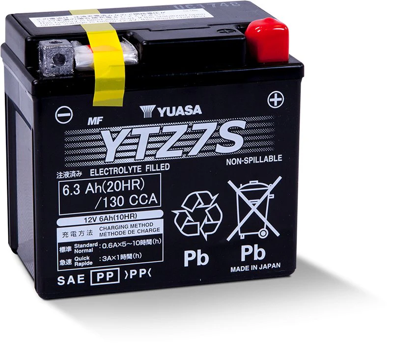 Yuasa Motorcycle Battery YTZ7S 130 CCA
