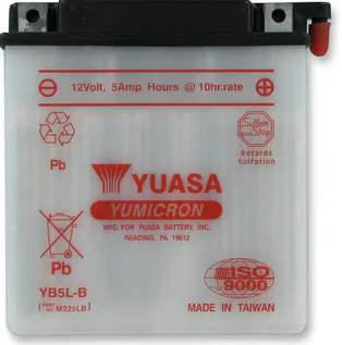 Yuasa 5B5L-B PowerSport Battery - Image 2